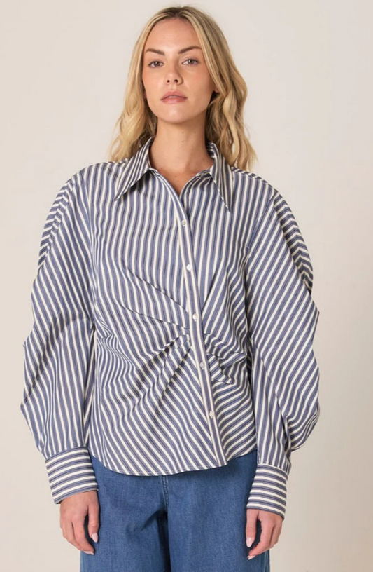 FATE & BECKER ASPEN ASYMMETRICAL OPENING SHIRT