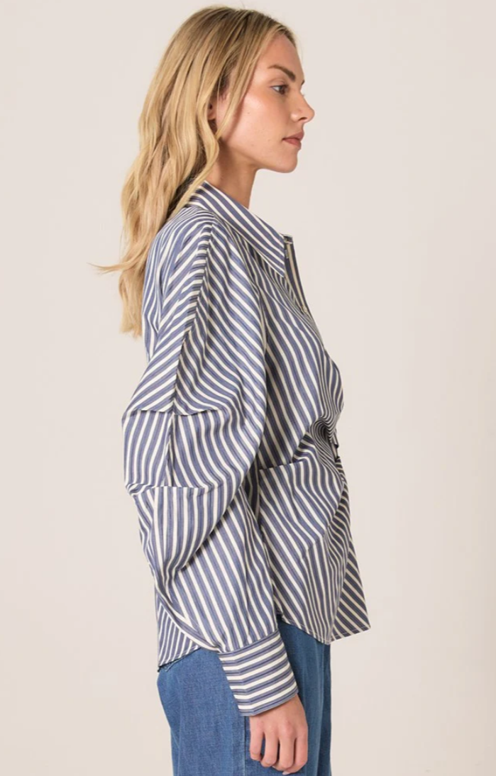 FATE & BECKER ASPEN ASYMMETRICAL OPENING SHIRT