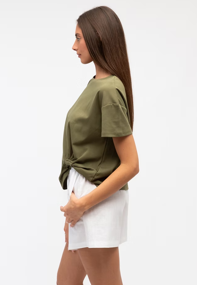LABEL OF LOVE EASY TUCK TEE OLIVE