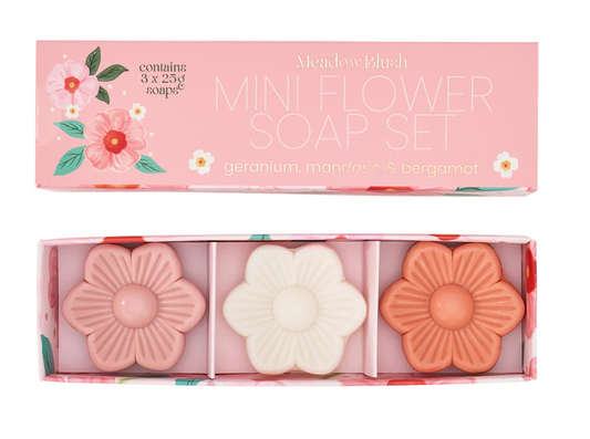 INI BATH SOAP MEADOW BLUSH 3PC