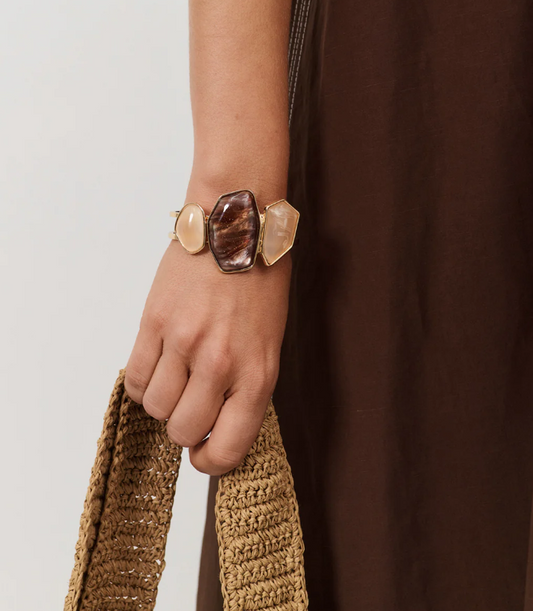 ADORNE STONE CUFF BRACELET