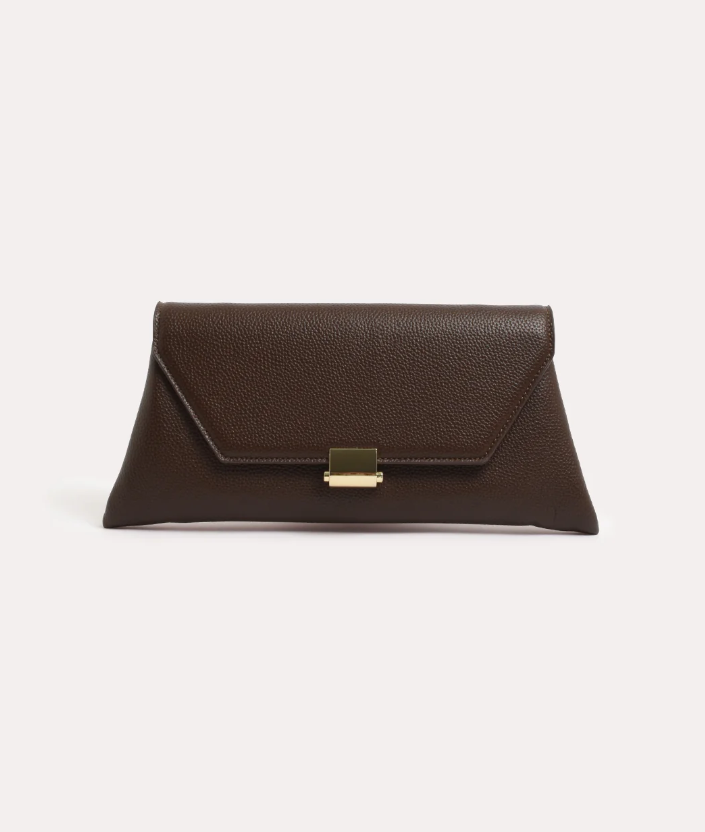 ADORNE RONA CLUTCH CHOC