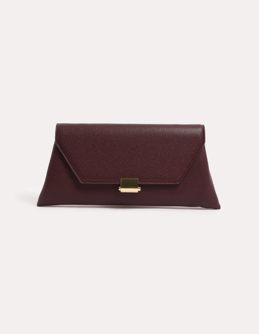 ADORNE RONA CLUTCH WINE