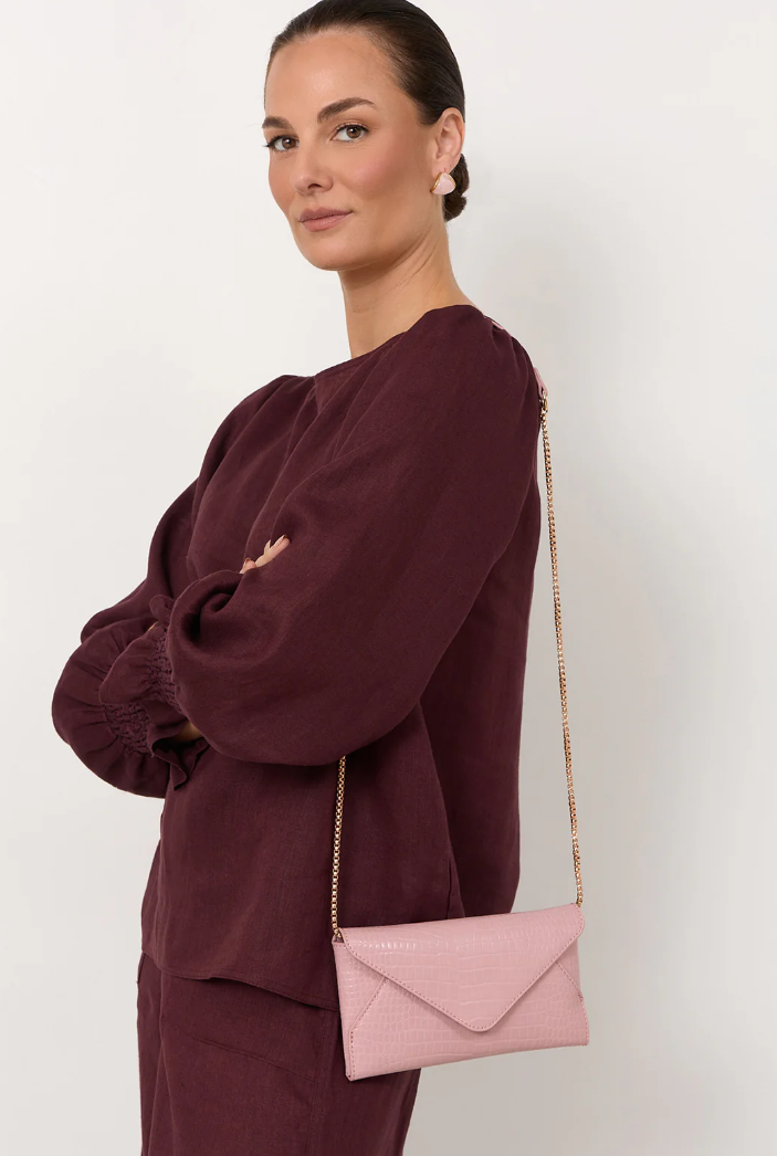 ADORNE MINI CLUTCH PINK