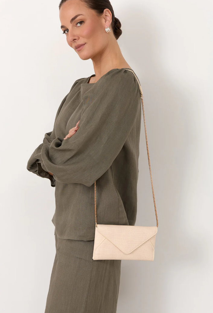ADORNE MINI CLUTCH NUDE