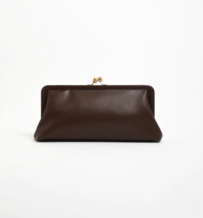 ADORNE JO CLUTCH CHOCOLATE