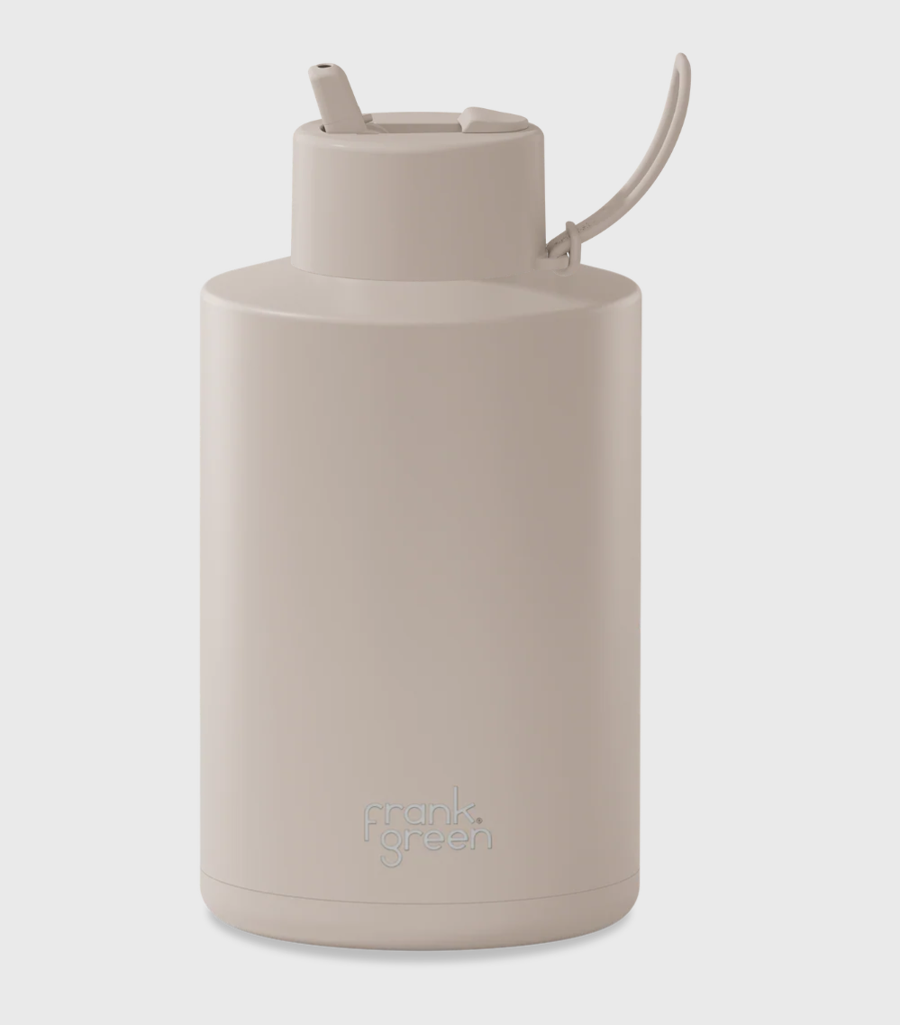 FRANK GREEN 68OZ STAINLESS STEEL REUSABLE BOTTLE WITH FLIP STRAW MOON DUST