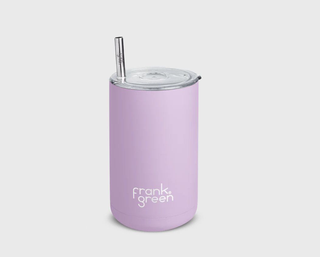 FRANK GREEN ICED COFFEE CUP WITH STRAW LILAC HAZE