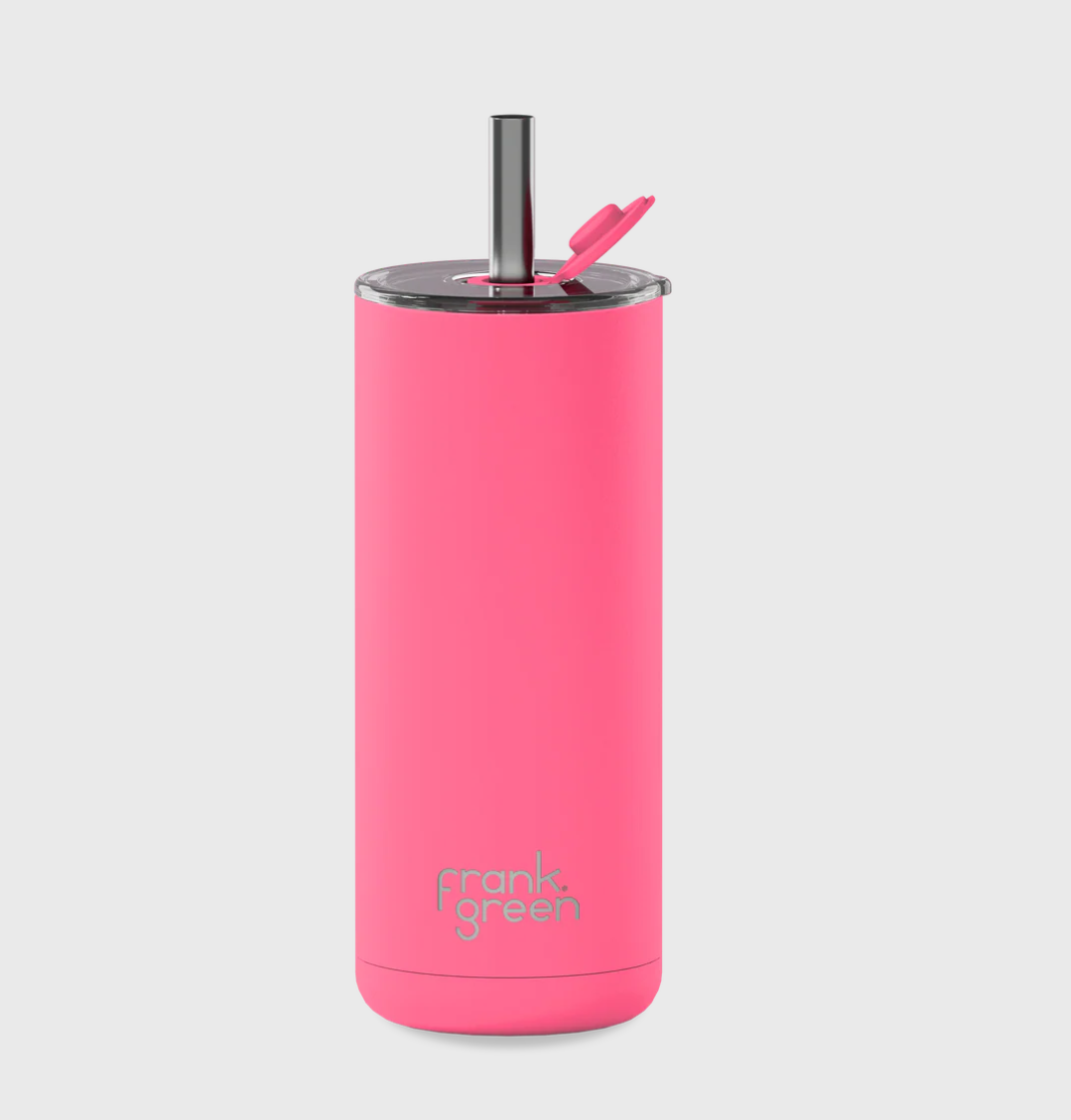 FRANK GREEN BIG CHILL CUP WITH STRAW BUBBLEGUM