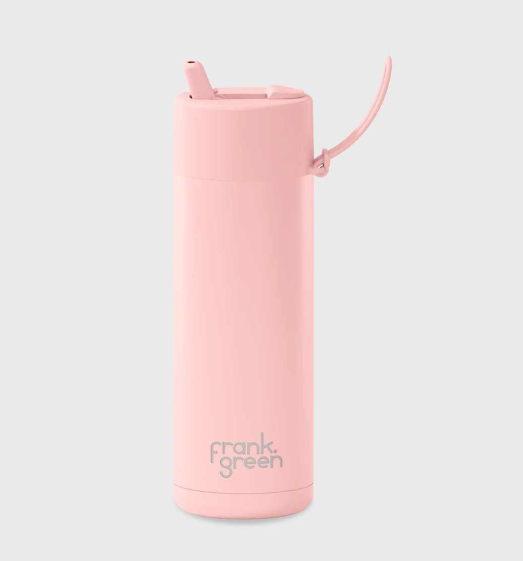 FRANK GREEN 20OZ STAINLESS STEEL REUSABLE BOTTLE BLUSHED
