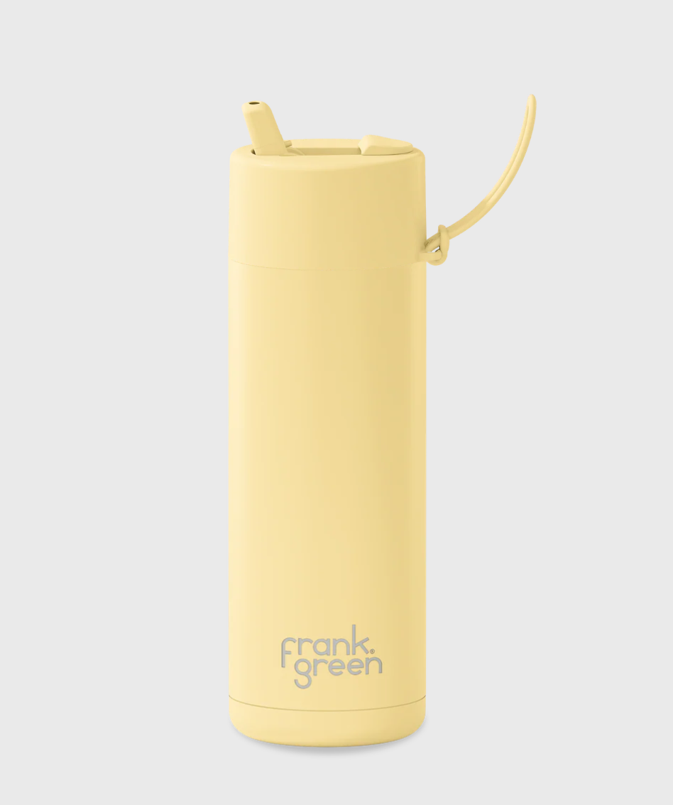 FRANK GREEN 20OZ STAINLESS STEEL REUSABLE BOTTLE BUTTERMILK