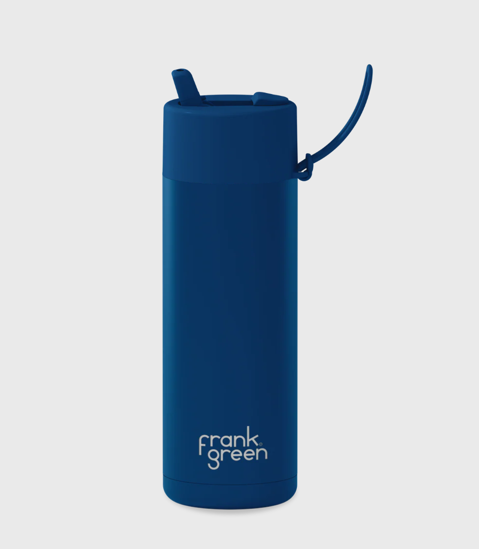 FRANK GREEN 20OZ STAINLESS STEEL REUSABLE BOTTLE NAVY