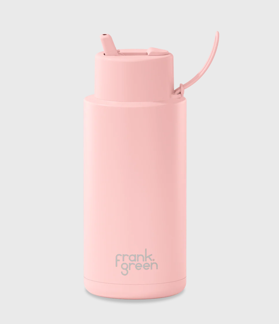 FRANK GREEN 34OZ STAINLESS STEEL REUSABLE BOTTLE BLUSHED