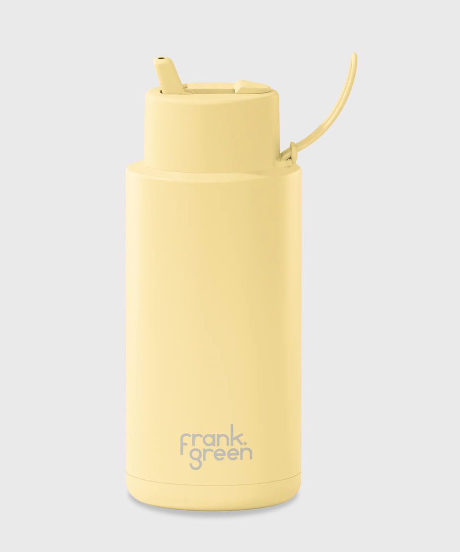 FRANK GREEN 34OZ STAINLESS STEEL REUSABLE BOTTLE BUTTERMILK