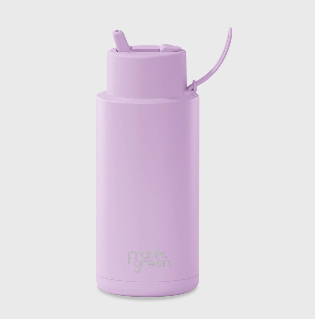 FRANK GREEN 34OZ REUSABLE STINLESS STEEL BOTTLE LILAC HAZE