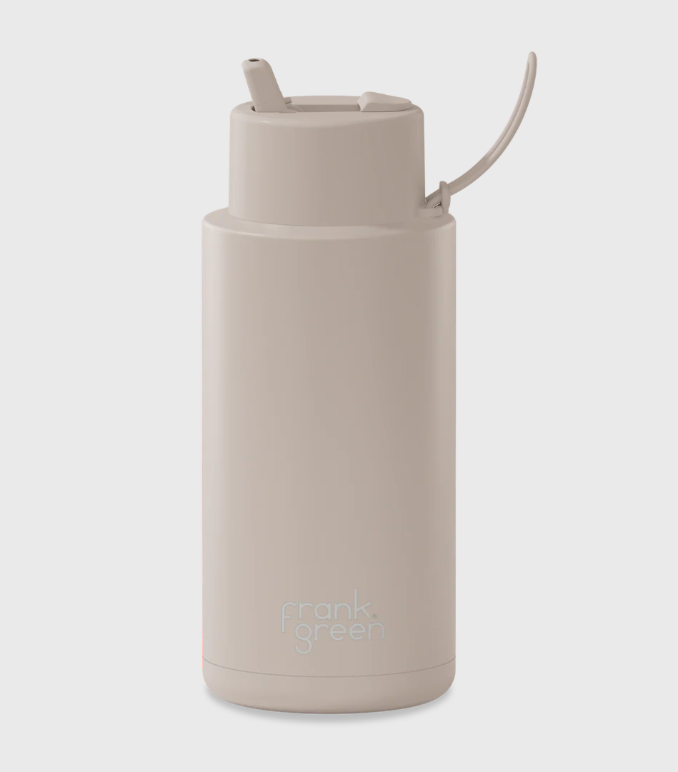 FRANK GREEN 34OZ REUSABLE STAINLESS STEEL BOTTLE MOON DUST