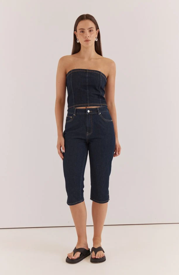 SASS LELA DENIM PEDAL PUSHER