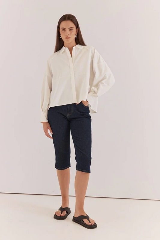 SASS LELA DENIM PEDAL PUSHER