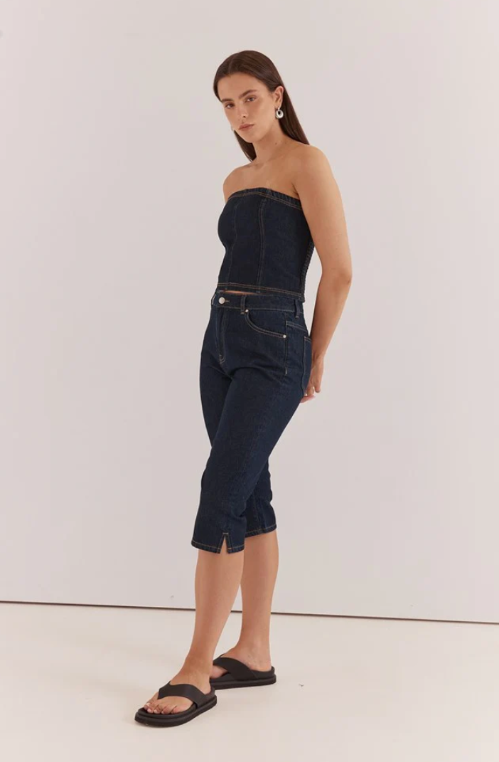 SASS LELA DENIM PEDAL PUSHER