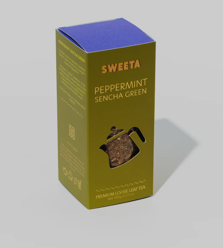 SWEETA TEA TIME PEPPERMINT SENCHA GREEN 100G