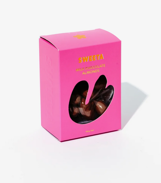 SWEETA MILK CHOCOLATE ALMONDS 100G