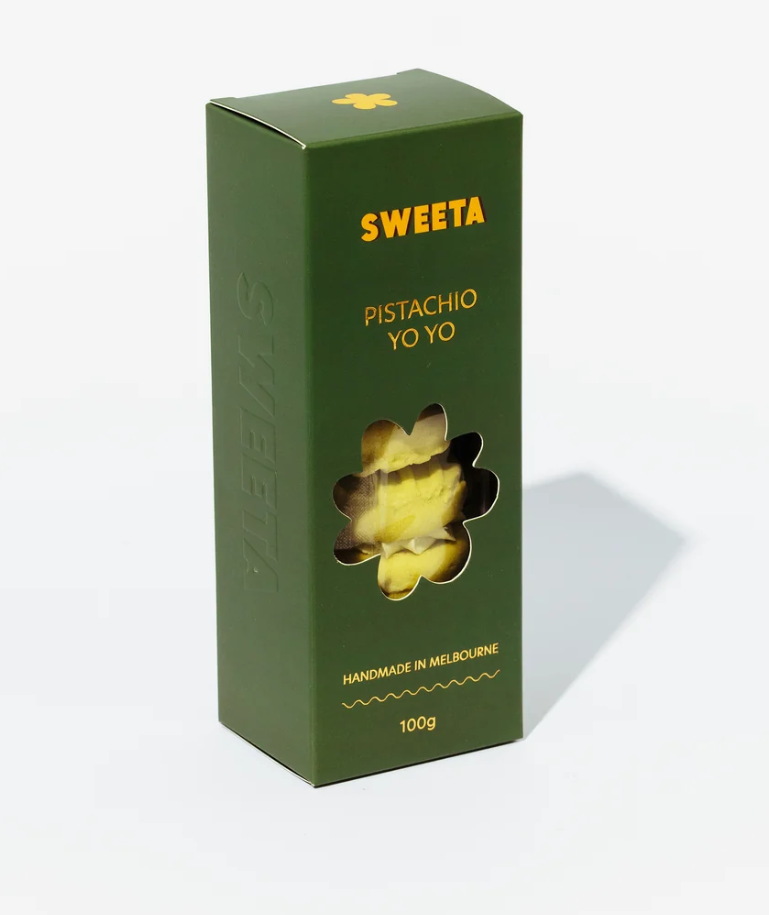 SWEETA BISCUITS - PISTACHIO YO YO 100G