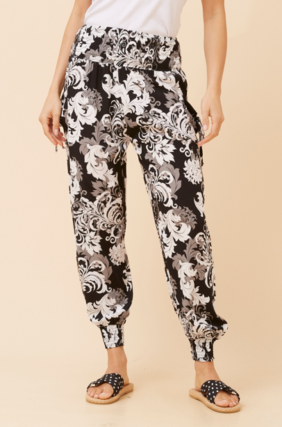 CM CECILLE PANT BLK & WHT