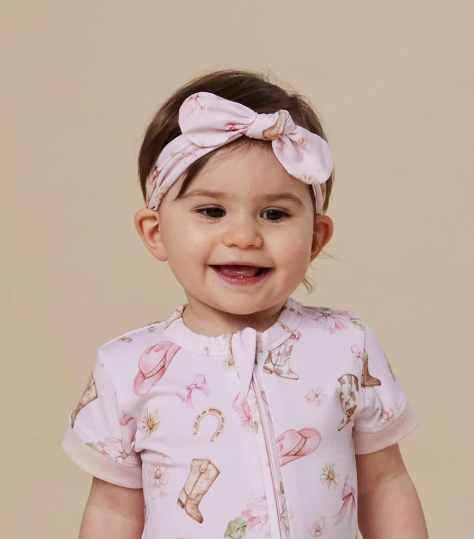 SNUGGLE HUNNY BOOTS & BOWS TOPKNOT