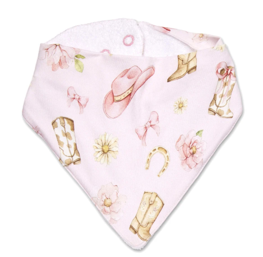 SNUGGLE HUNNY BOOTS & BOW DRIBBLE BIB