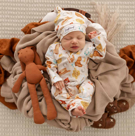 SNUGGLE HUNNY COWBOYS SNUGGLESUIT CONVERTIBLE ROMPER