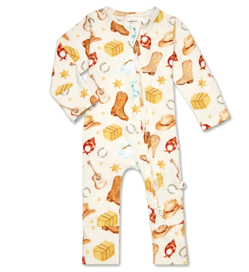 SNUGGLE HUNNY COWBOYS SNUGGLESUIT CONVERTIBLE ROMPER