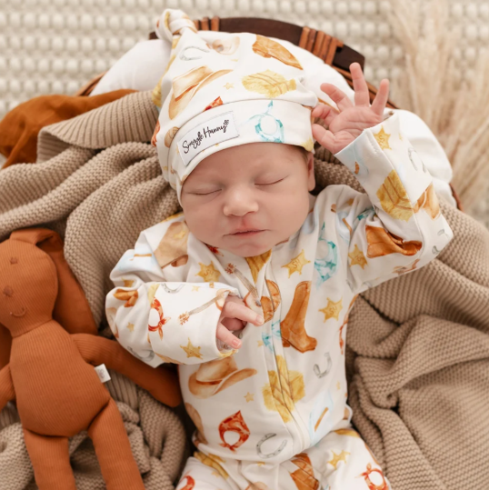 SNUGGLE HUNNY COWBOYS SNUGGLESUIT CONVERTIBLE ROMPER