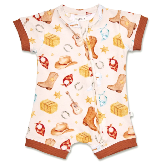 SNUGGLE HUNNY COWBOYS ORGANIC SNUGGLE SHORTIE