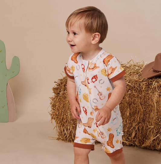 SNUGGLE HUNNY COWBOYS ORGANIC SNUGGLE SHORTIE