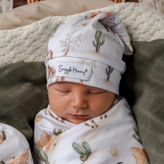 SNUGGLE HUNNY WILD HORSES ORGANIC BEANIE