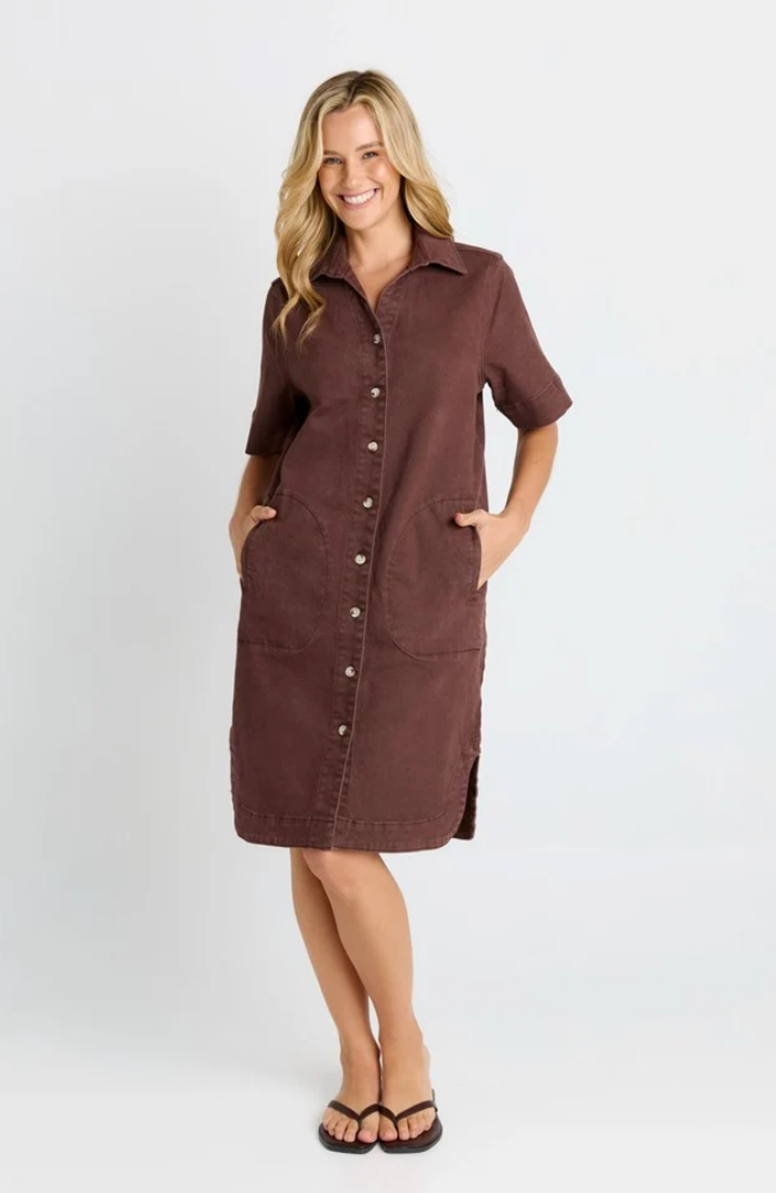 BETTY BASICS DAWSON DENIM DRESS