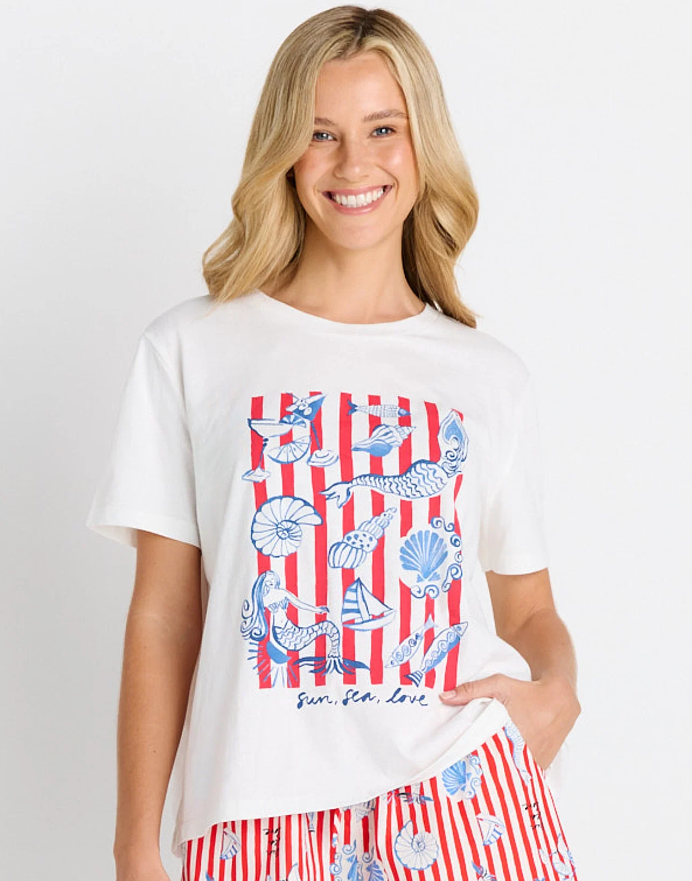BETTY BASCIS ELLIA CREW TOP SUN & SEA