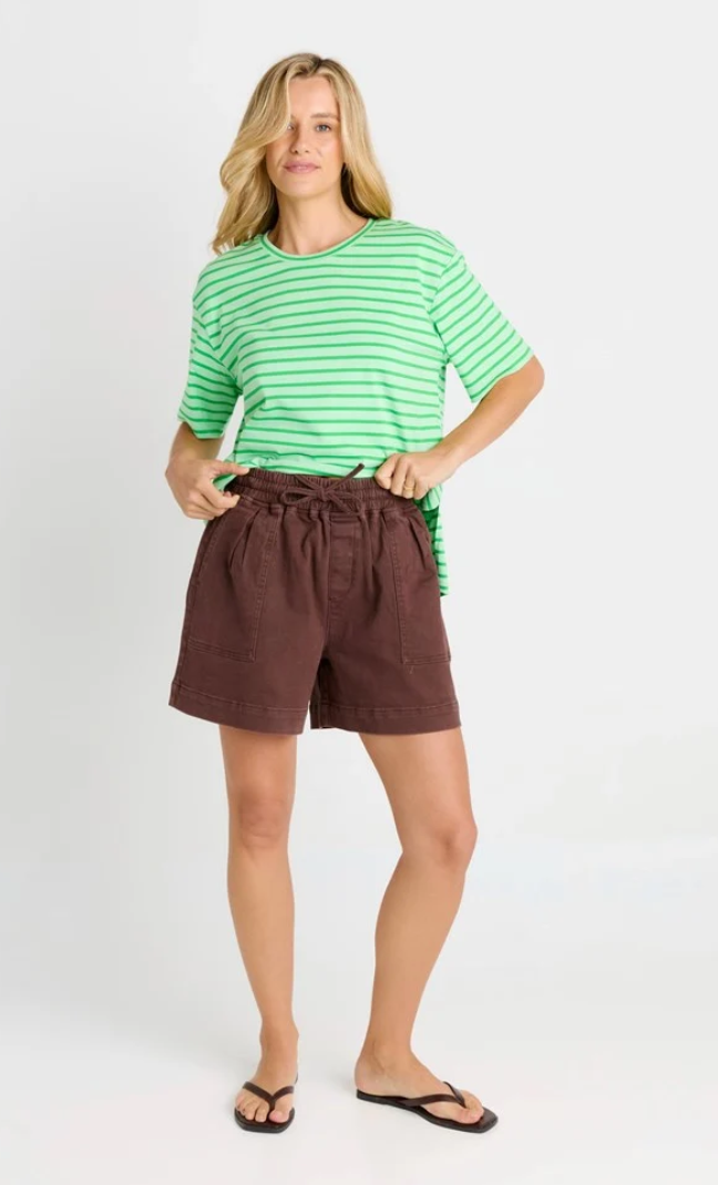 BETTY BASICS QUINN COTTON SHORTS