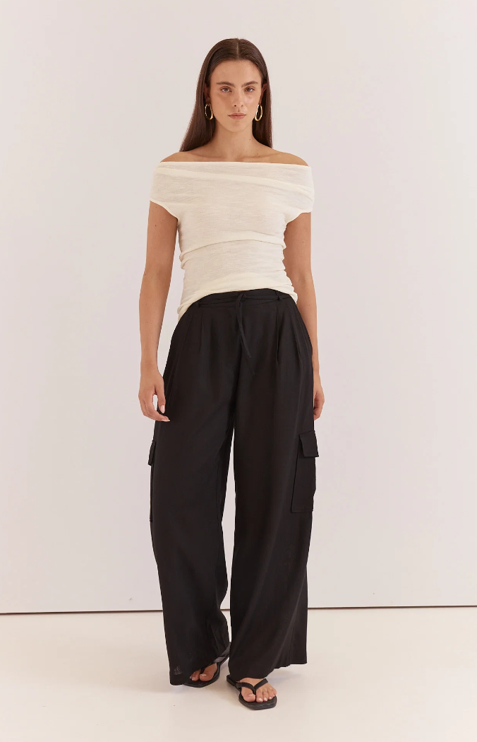 SASS KATIA CARGO TROUSER BLACK