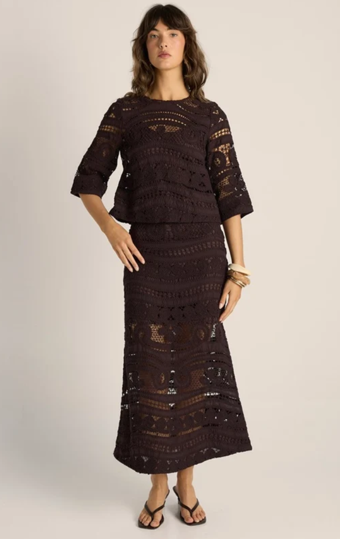 FATE & BECKER GAIA LACE SKIRT