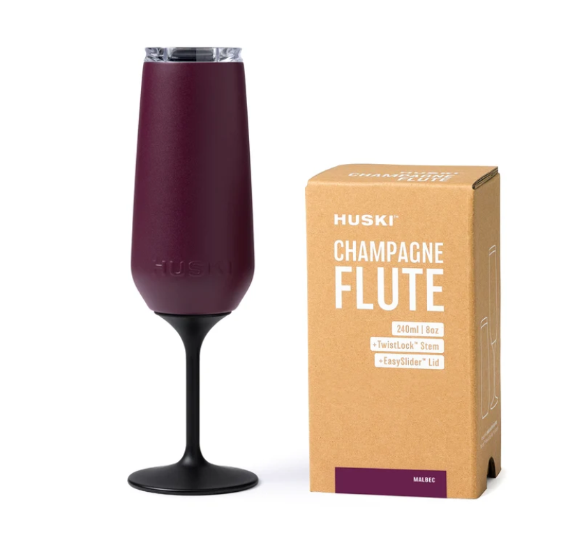 HUSKI CHAMPAGNE FLUTE MALBEC