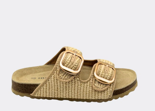 HUMAN CAMMY RAFFIA SLIP ON