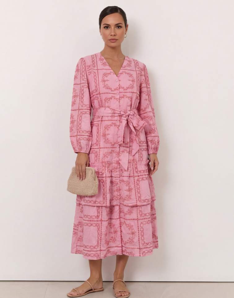 LIBERTY ROSE EMBROID DRESS