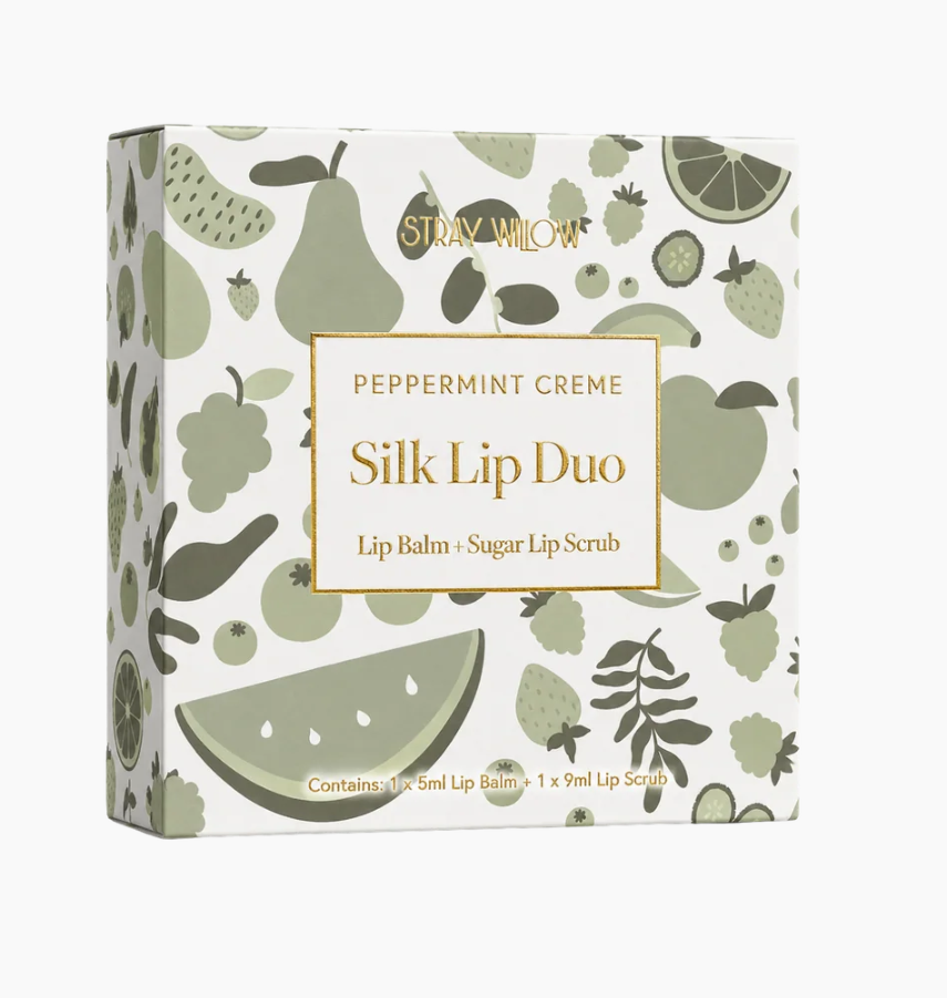 STRAY WILLOW SILK LIP DUO - PEPPERMINT CREME
