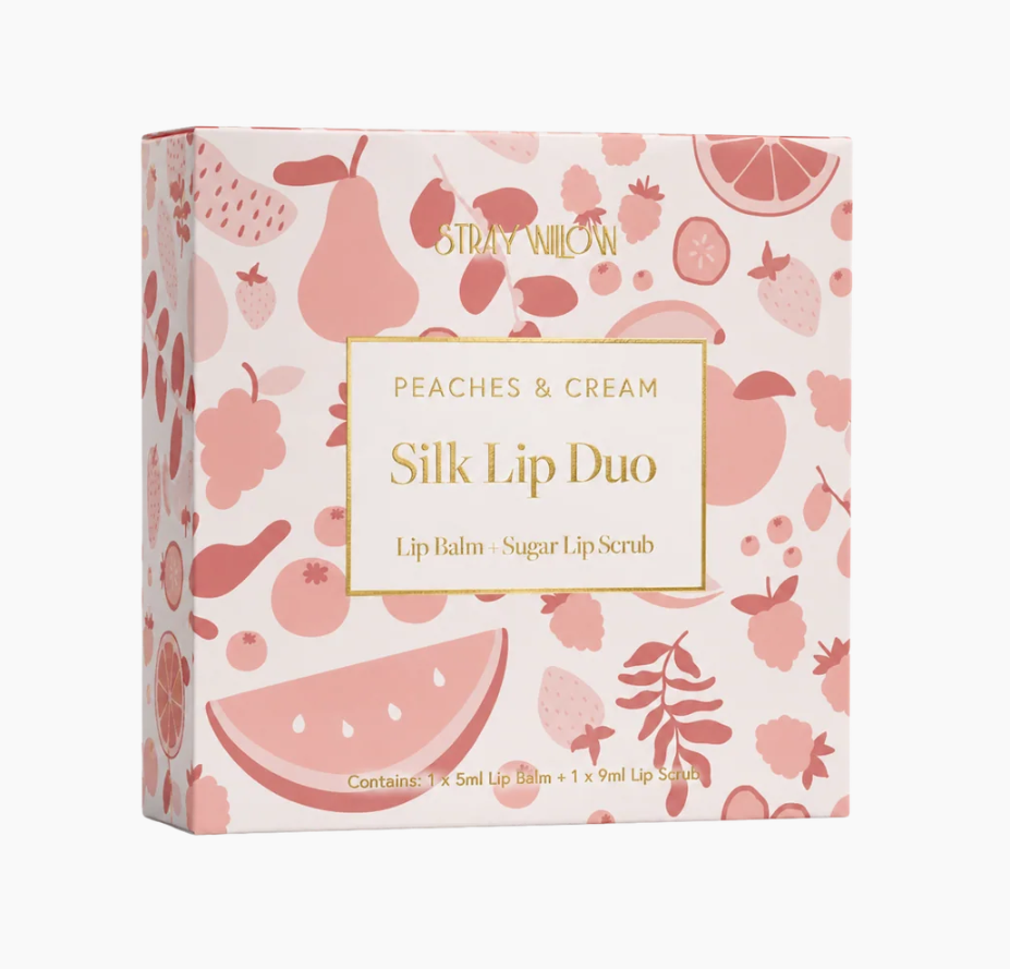 STRAY WILLOW SILK LIP DUO - PEACHES AND CREAM