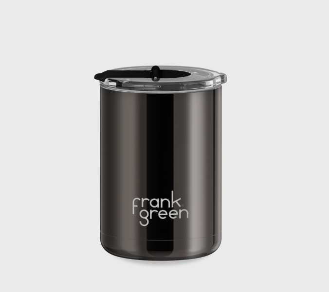 FRANK GREEN 12OZ CERAMIC COFFEE CUP SHADOW CHROME