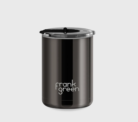 FRANK GREEN 12OZ CERAMIC COFFEE CUP SHADOW CHROME