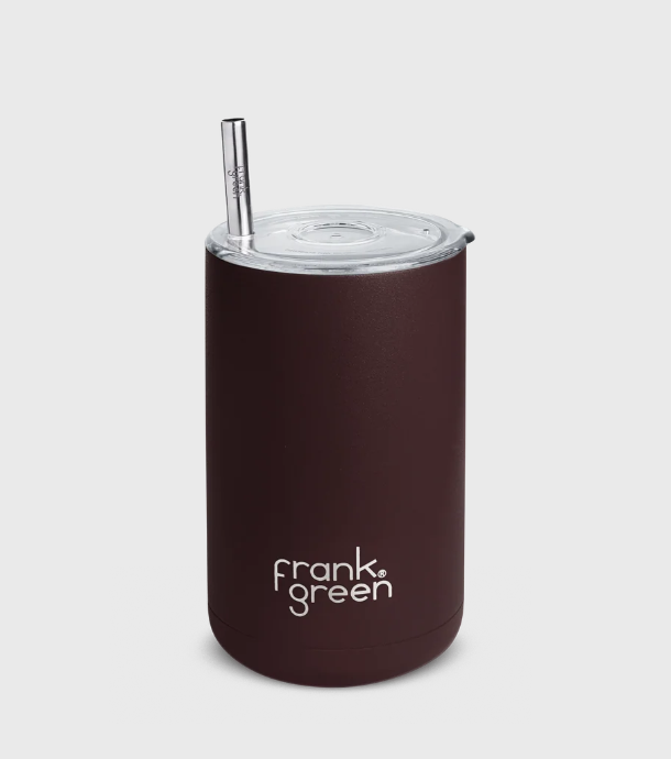 FRANK GREEN ICED COFFEE CUP WITH STRAW CHOCOLATE