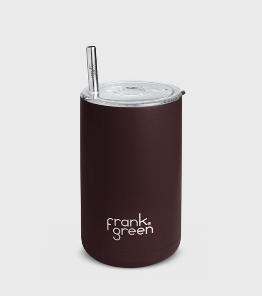 FRANK GREEN ICED COFFEE CUP WITH STRAW CHOCOLATE