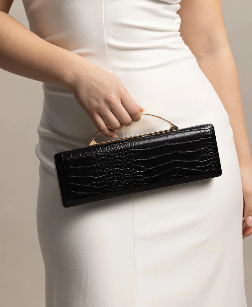 MORGAN & TAYLOR VERA CLUTCH BLACK